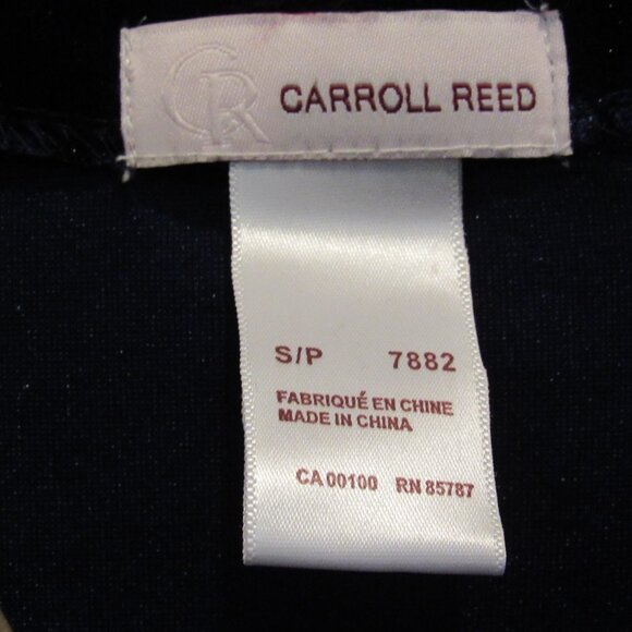 Vintage Carroll Reed Blue Velvet Dress Small - Picture 9 of 10